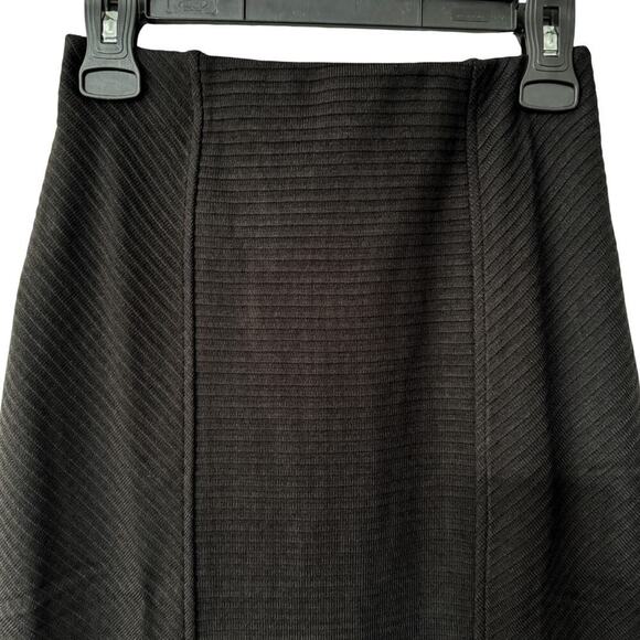 BAND OF THE FREE Renee Ribbed Pencil Skirt Black Pull-On Textured Knit NWT Small - Picture 3 of 8